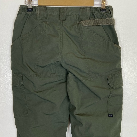 5.11 Tactical Women’s Cargo Pants Size 8 Green Law Enforcement Workwear Straight - Picture 4 of 10
